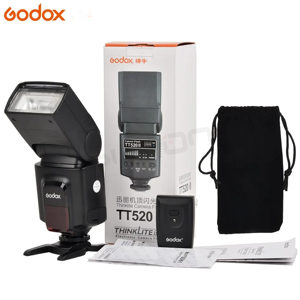 Godox TT520 II Camera Flash Light For Canon Nikon Pentax Olympus with Trigger Build-in 433MHz Flash Speedlight Photo Studio Kits