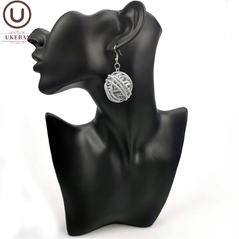 UKEBAY New Alloy Luxury Earrings For Women Fashion Jewelry Handmade Bohemia Ball Pendant Earring Party Ear Accessories Gothic