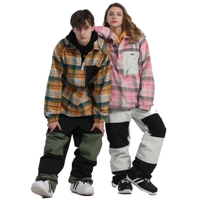 

New Women's and Men's Snow Suit Wear Snowboarding Clothing Winter Outdoor 15K Waterproof Costumes Skiing Jackets or Pants Unsex