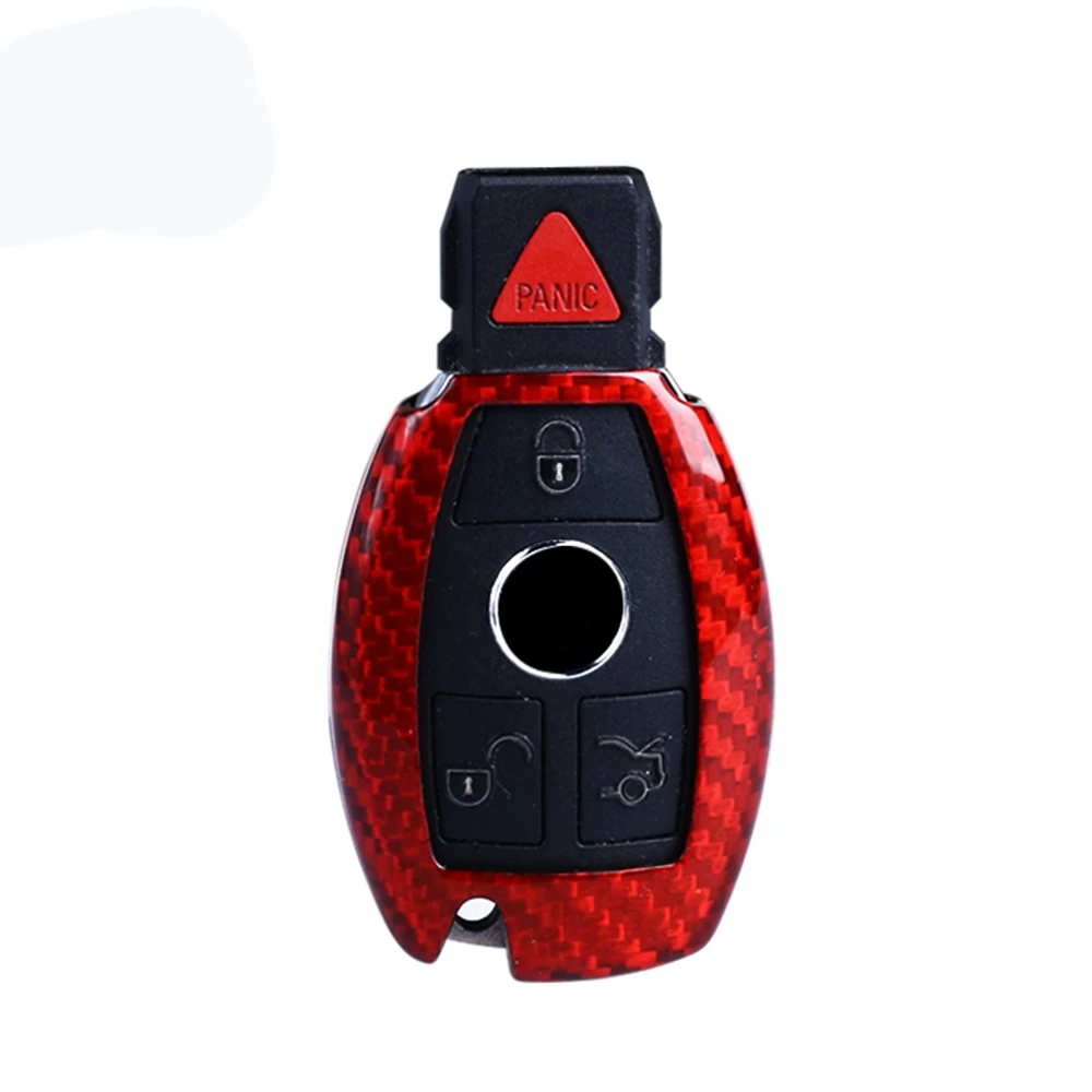 

Remote Smart Key Shell Fob Cover For Mercedes Benz A B C E CLA GLA S Class W204 W203 W211 W212 W176 AMG Plug-in Carbon Fiber