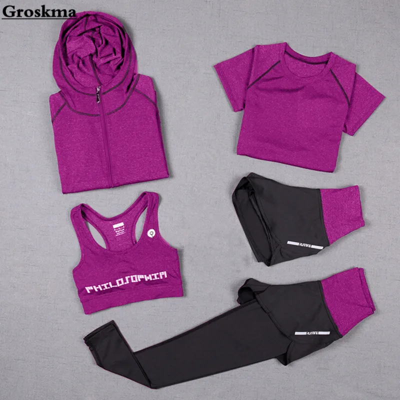 Joga kobiety biustonosz sportowy wysoki stan bezszwowe legginsy szorty Fitness długi rękaw krótki Top ubrania do ćwiczeń dla kobiet