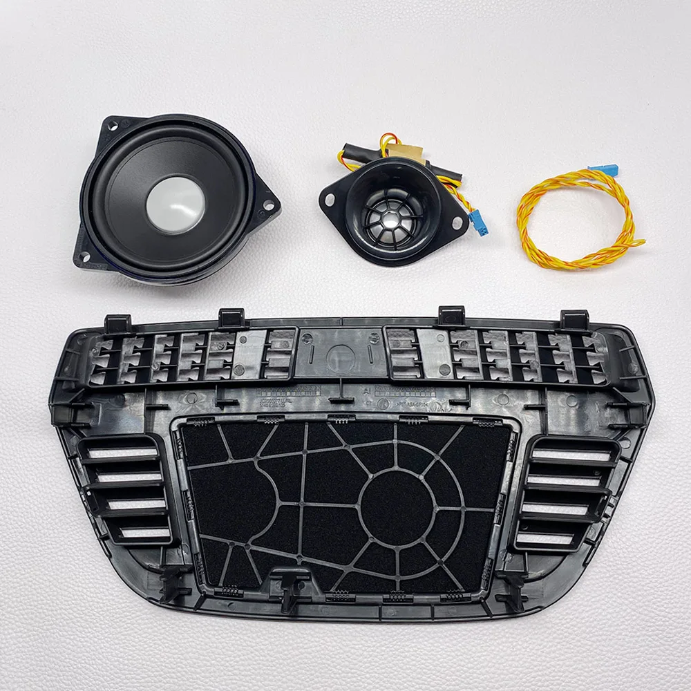 Kit de cubierta de altavoces para salpicadero de 4 piezas, alta calidad, altavoces de rango medio de 4 pulgadas, Audio Tweeter Plus, para BMW F47,