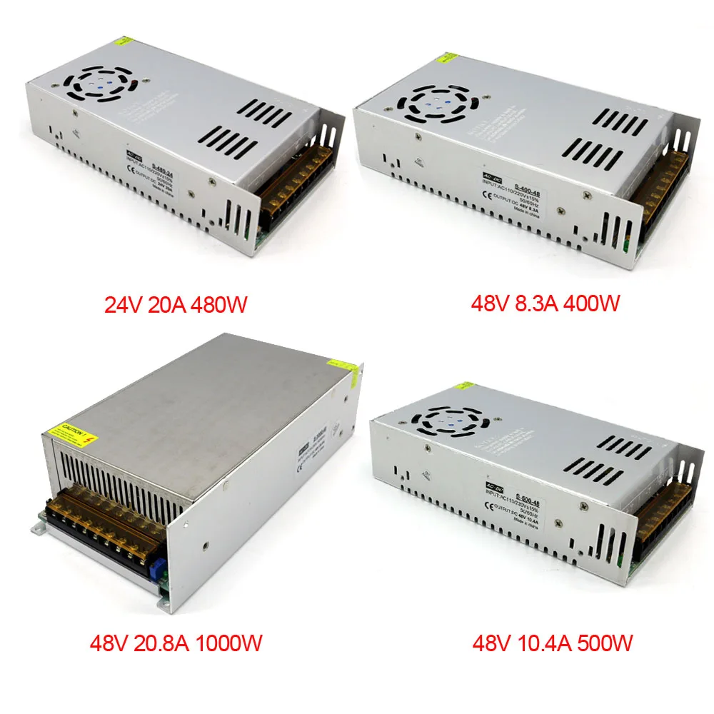 Switching Power Supply 24V 48V Dc Driver Power Supply 24V 480W 48V 350W 360W 400W 500W 1000W Led Power Supply for Strip / CCTV