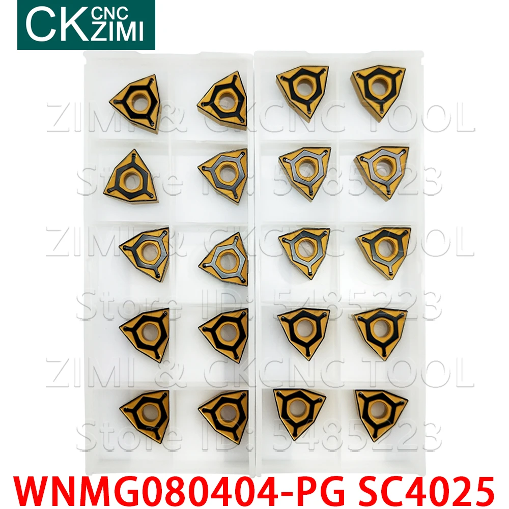 WNMG080404-PG SC4025 WNMG080408-PG SC4025 Carbide Sisipan Kayu Mengubah Alat CNC Logam Mesin Bubut Alat Kualitas Tinggi WNMG untuk Baja