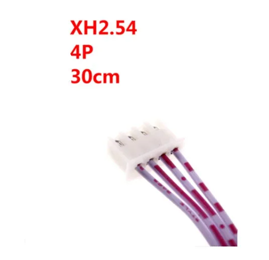 Conector de Cable de doble cabeza macho a macho XH de 2,54mm, 2/3/4/5/6/7/8/9/10 Pines, enchufe de paso con Cable plano de 30cm