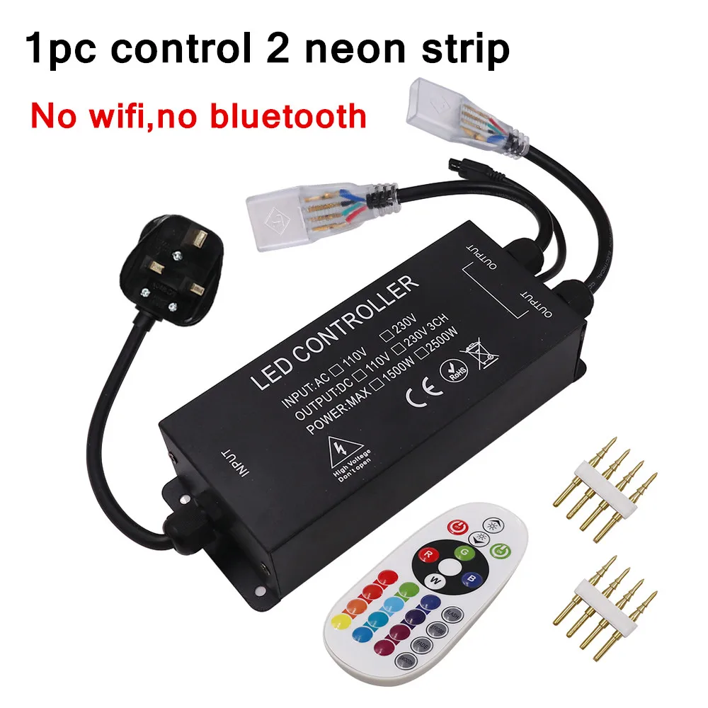 110V 220V Music Bluetooth WIFI Controller Dimmer 750W 1500W For 5050 LED Strip RGB Neon Light IOS/Android App controller