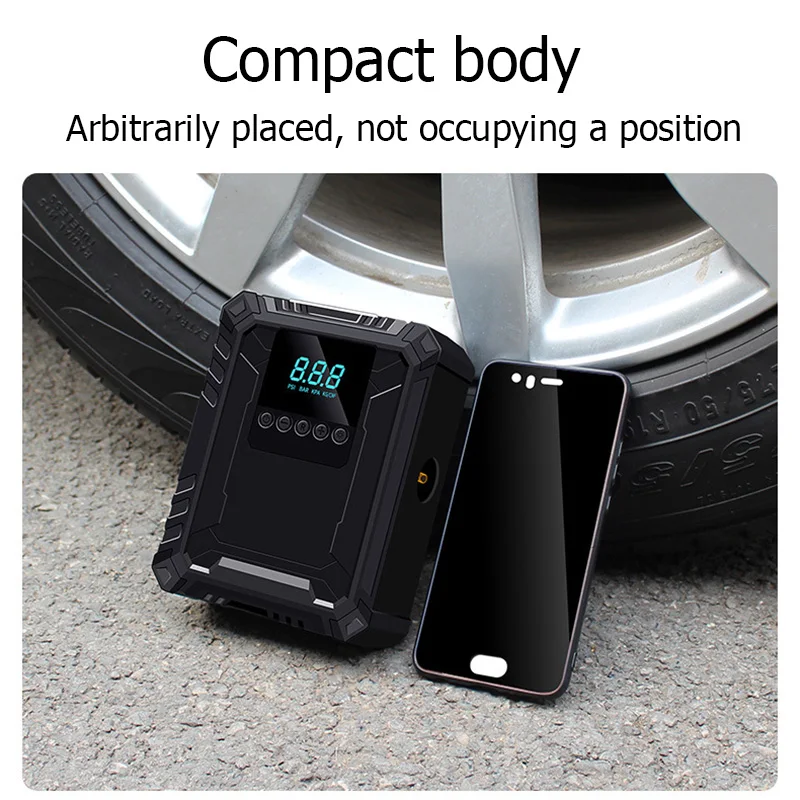 Portable Air Compressor For Cars Tire Air Injector Car Tyre Inflator Bicycle Pump For Car Compressor 12V Inflator Pump Electric