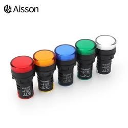 1PCS 22mm AD16-22DS Indicator LED Power Light DC 12V 24V AC 220V 380V Pilot Signal Light Panel Mount Lamp Multicolor
