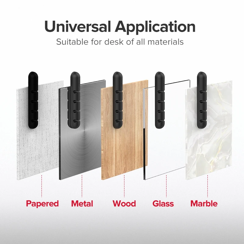 Cáp UGREEN Người Tổ Chức Silicone USB Cáp Aó Gió Linh Hoạt Quản Lý Cáp Kẹp Cho Chuột Tai Nghe Tai Nghe Chụp Tai Giữ Cáp