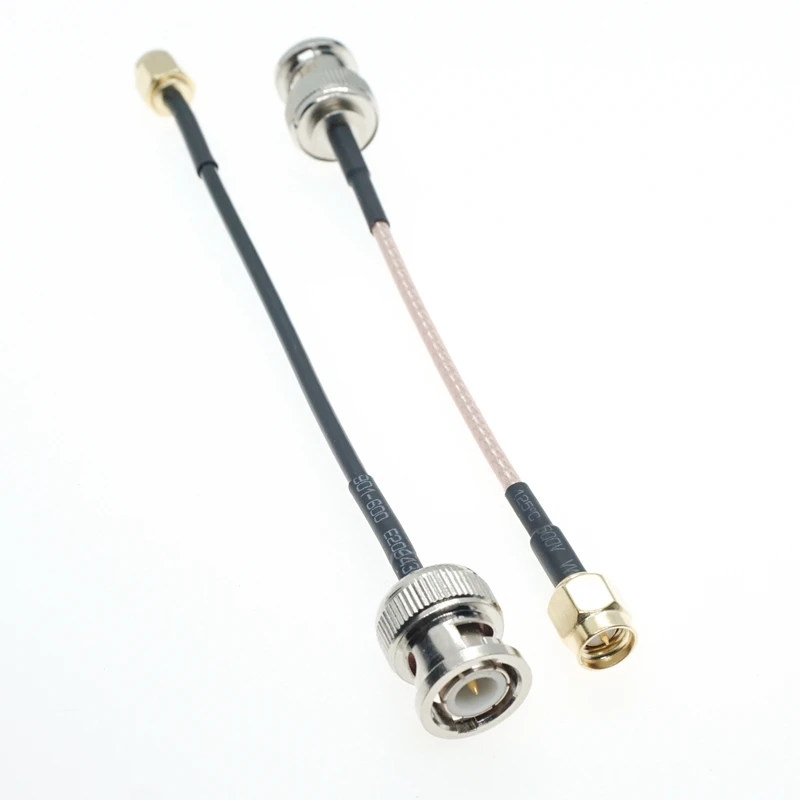 

SMA Male to BNC MALE Connector RG316 / RG174 Coax Cable RF jumper Pigtail High Quality