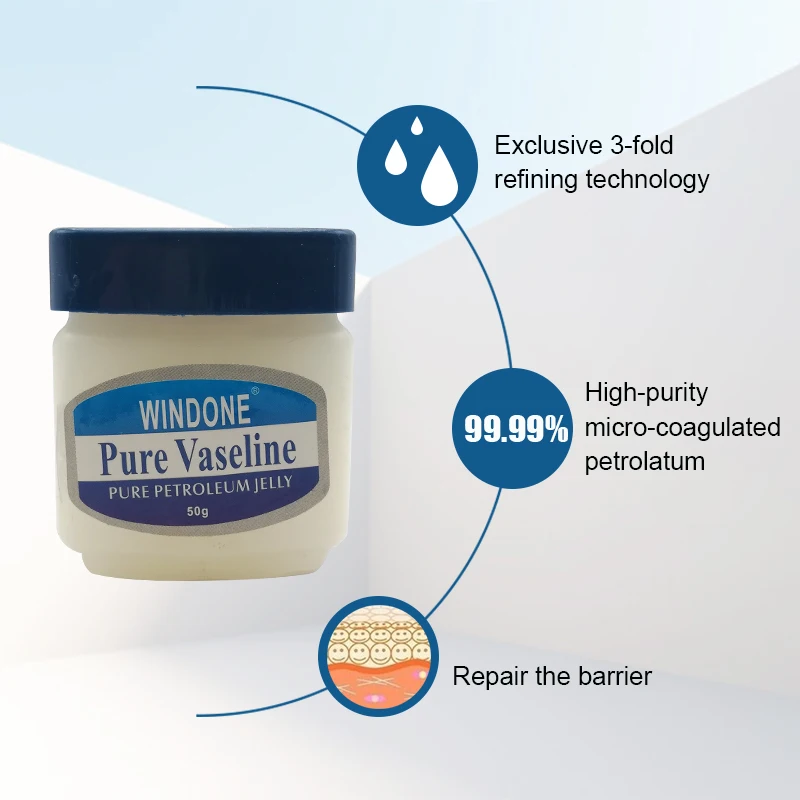 100% Pure Vaseline Petroleum Jelly Plaster Plant Extract For Body  Heeling Ointment Remove Dry Skin Chapped Lips hands and feet