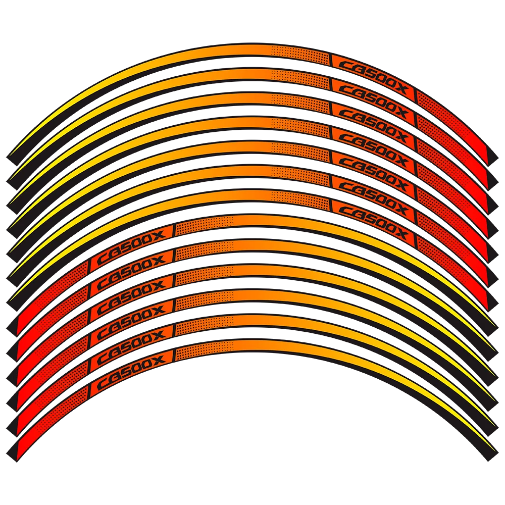 Pegatina reflectante para rueda de motocicleta, calcomanía impermeable modificada de 17 pulgadas, para Honda CB 500 X CB 500X CB500XRIM