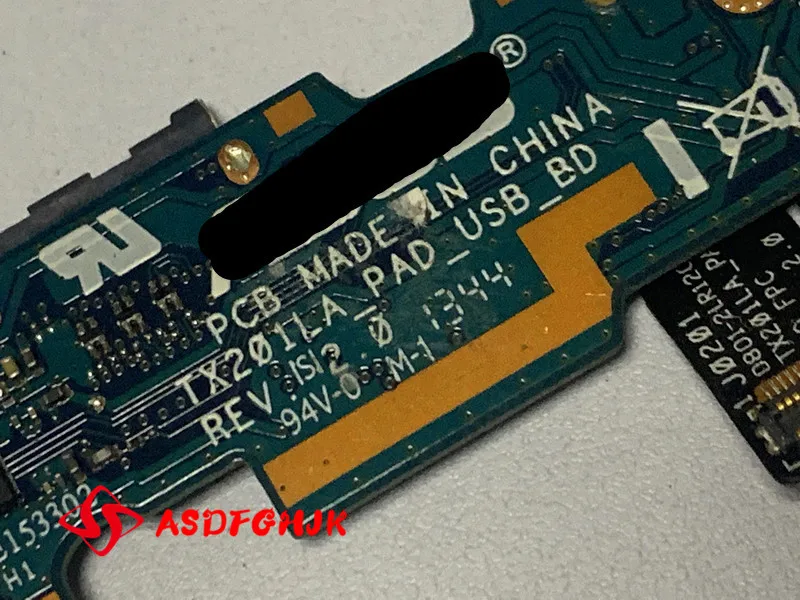 Placa de fuente de alimentación Original para ASUS TX201LA, placa USB TX201LA PAD, USB BD REV 2,0, funciona perfectamente, envío gratis