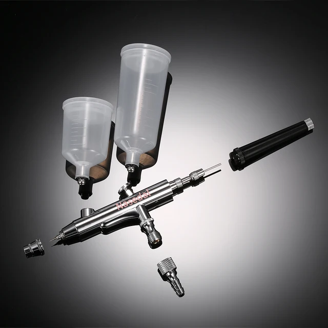 20cc 40cc Airbrush pistolet Gravity Feed podwójne działanie rozpylacz ciasto tatuaż pistola de pintura aerografo narzędzie do paznokci 0.3mm