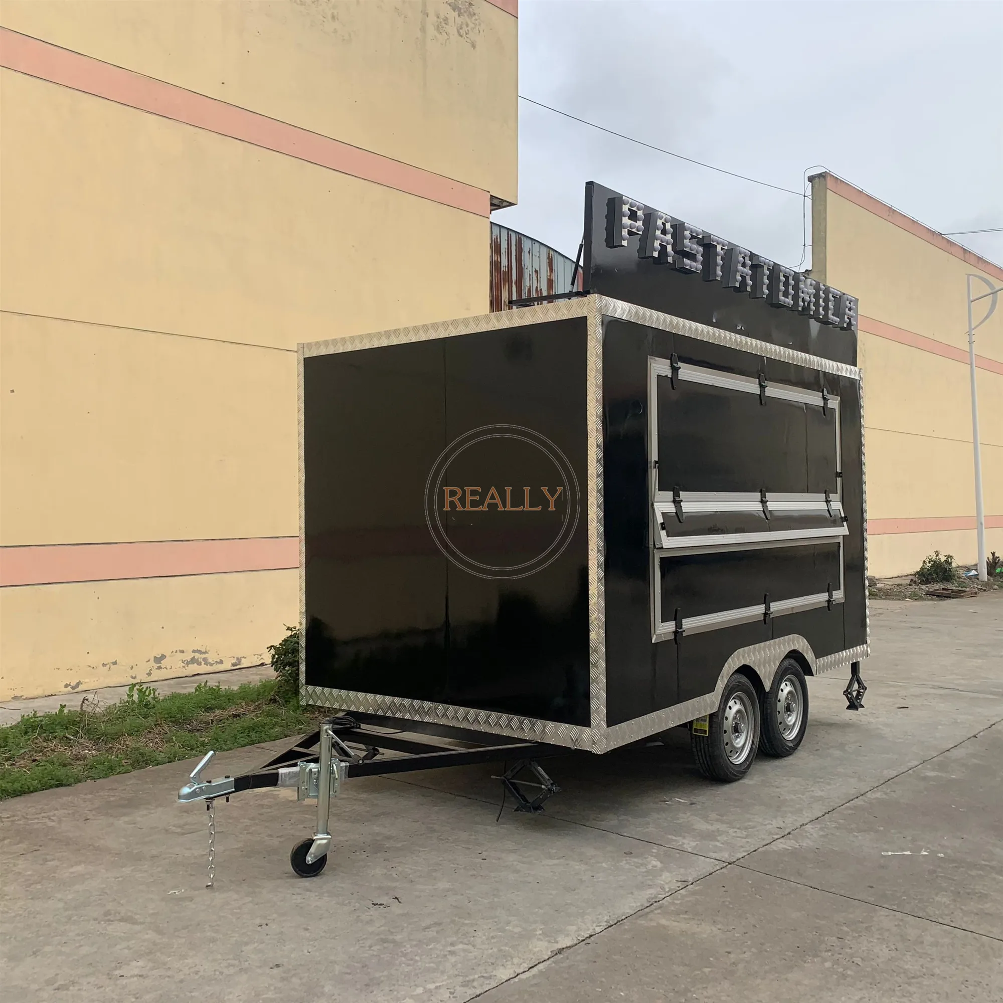 Strada vendita caffè furgone carrello distributore Pizza Taco cibo furgone camion gelato rimorchio Mobile veloce per alimenti