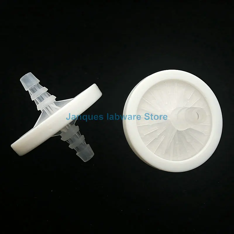 10pcs/lot Lab Biological culture 50mm 0.22um Disposable Air Filter aseptic air respiratory filter with Hydrophobic PTFE Membrane