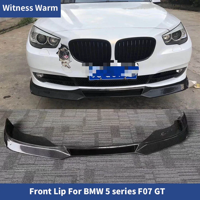 Carbon Fiber Front Bumper Lip Splitter Shovel For BMW 5 series GT F07 car body kit 2010-2016