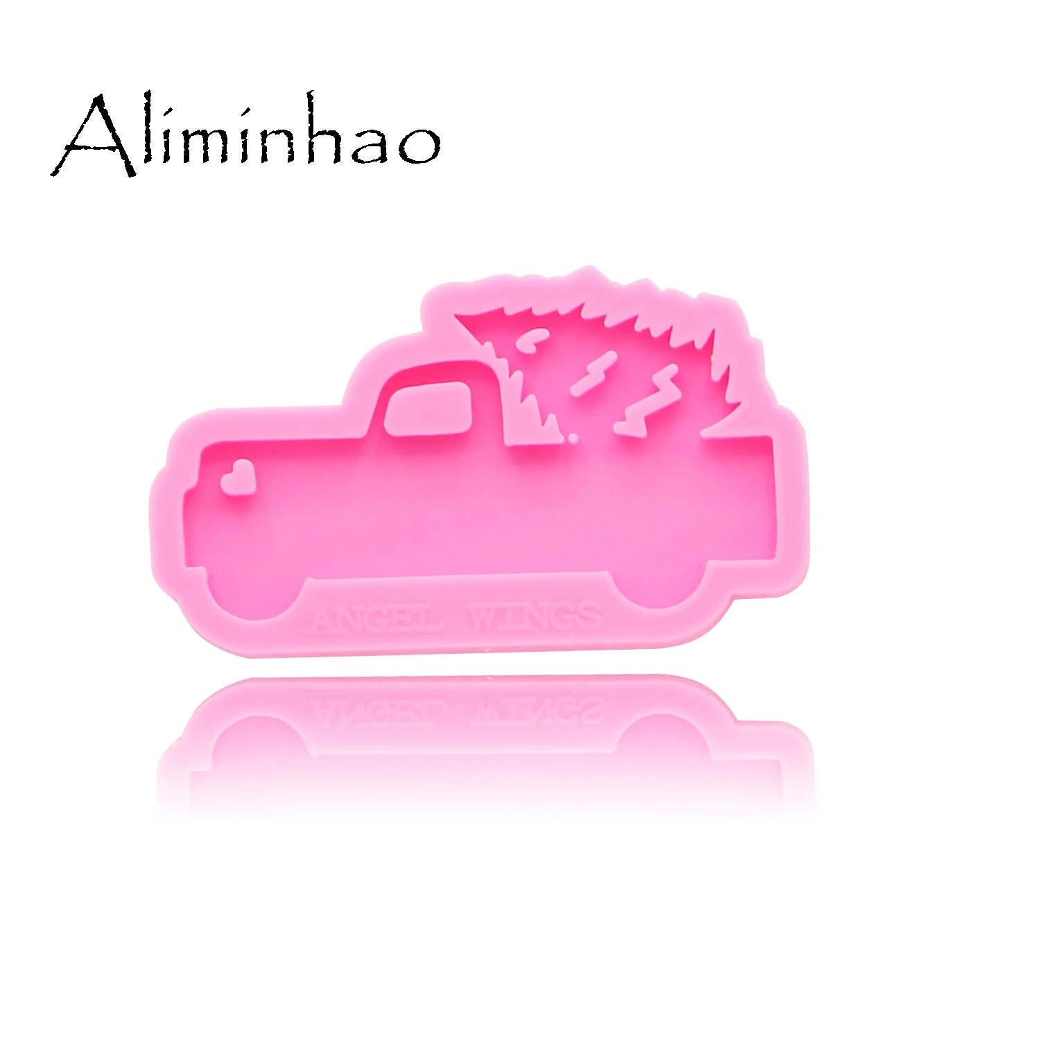 DY0148 Shiny car Silicone Molds For DIY key ring Truck and tree epoxy resin Mold Craft custom keychain