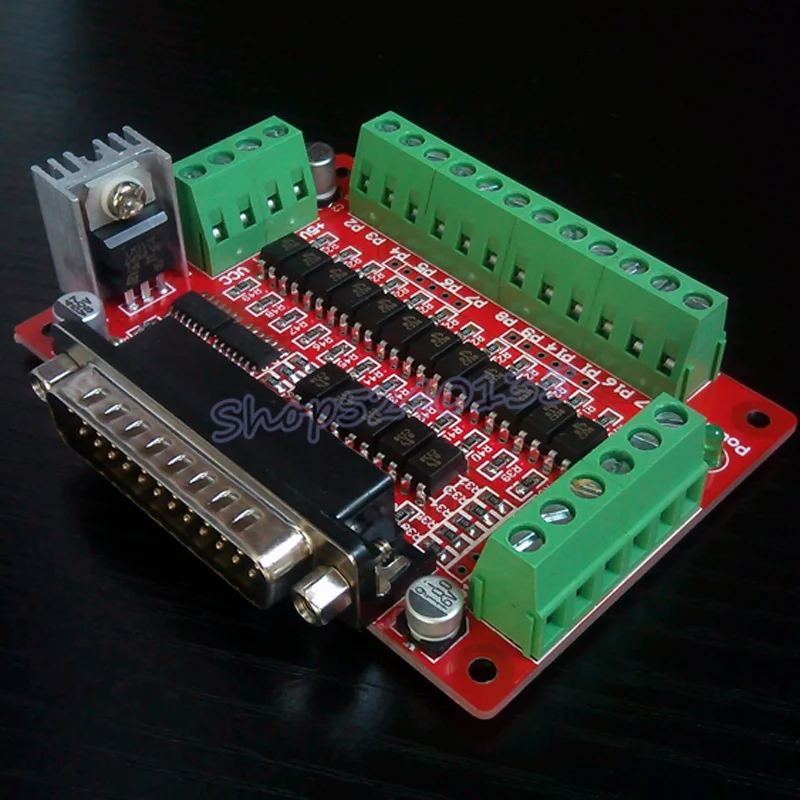 CNC interface board parallel port DB25 optical isolation optocoupler EL817