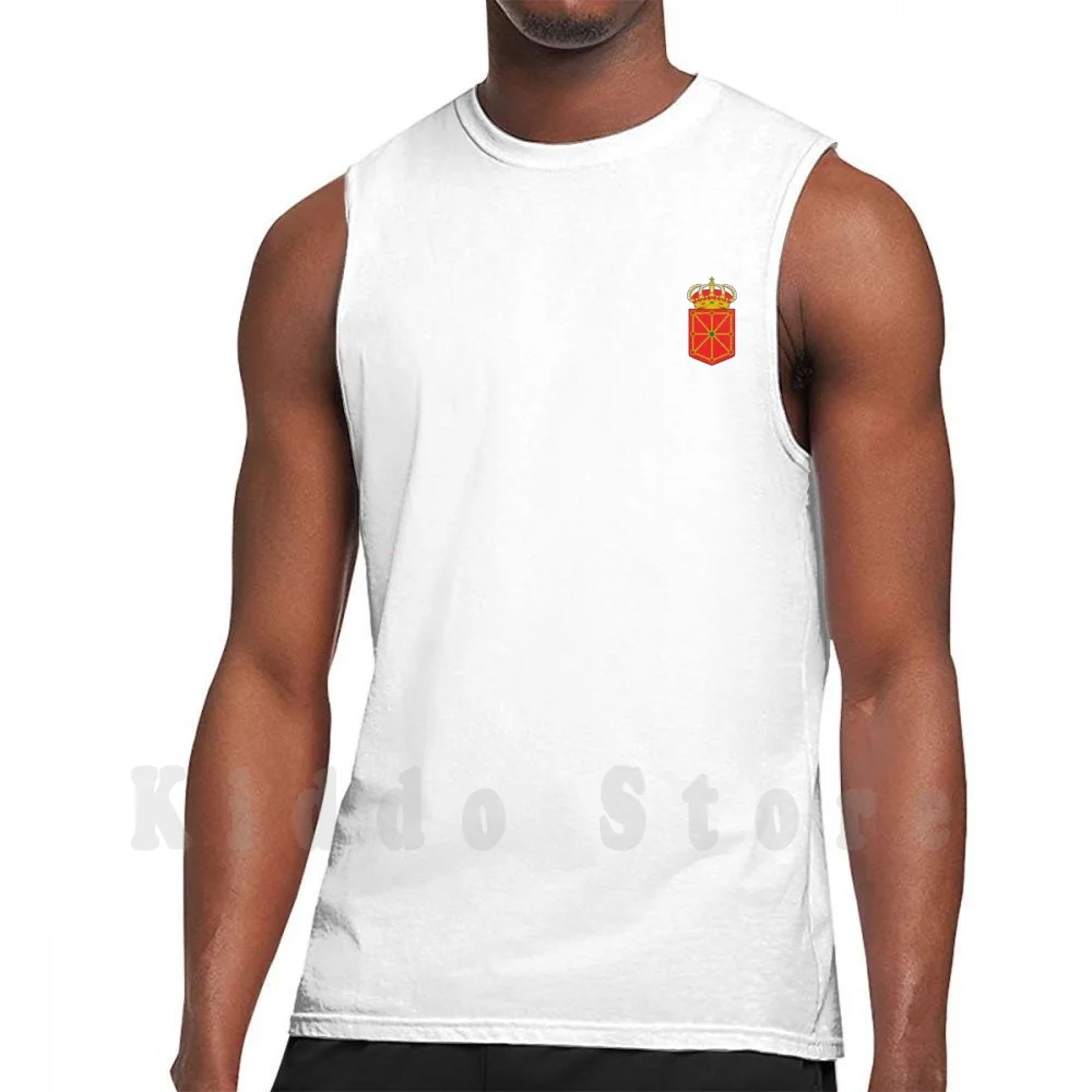 Navarre Coat Of Arms Tank Tops Vest 100% Cotton Navarre Spain Navarra Pamplona Euskal Herria Tumblr Coat Of Arms Iru ? A