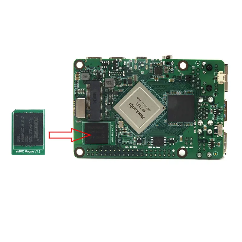 Module eMMC 16 go/32 go/64 go/128 go pour Rock Pi