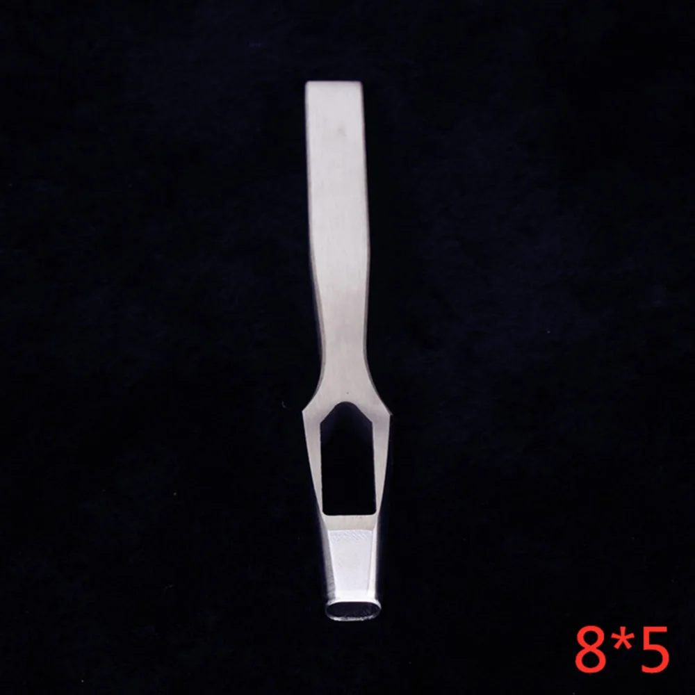 1 pc Stainless Leather Craft Hand Tool Belt Band Oval Hole Punch Tools Stitching diy strap oblate Cutter chisel Tools