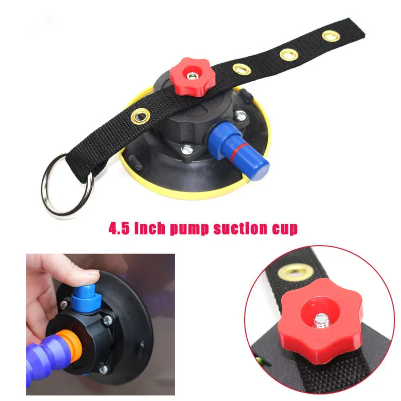 Spedizione gratuita ventosa per pompa a mano resistente da 4,5 pollici con vite per treppiede per kit estrattore ammaccature riparazione carrozzeria auto