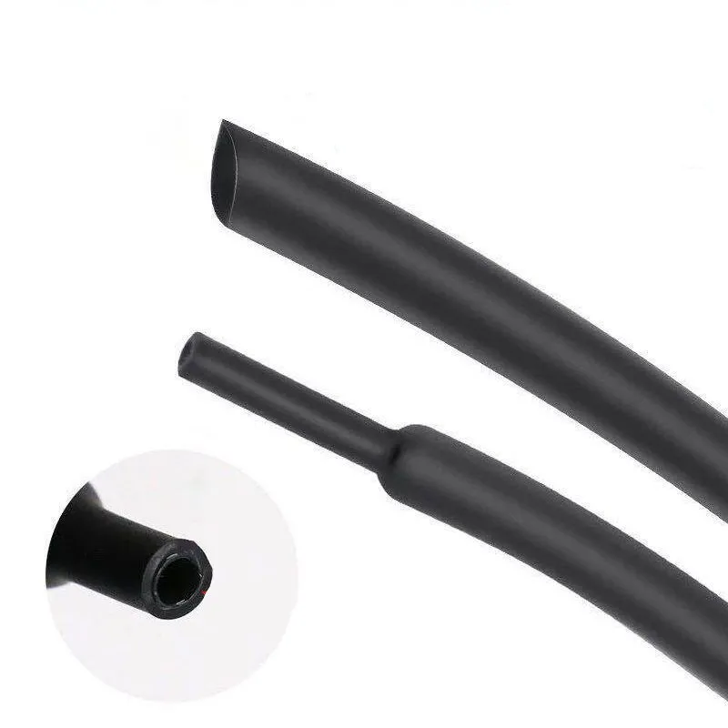 5 /1 METER/LOT BLACK 1mm 1.5mm 2mm 2.5mm 3mm 3.5mm 4mm 5mm 6mm Heat Shrink Tubing Tube