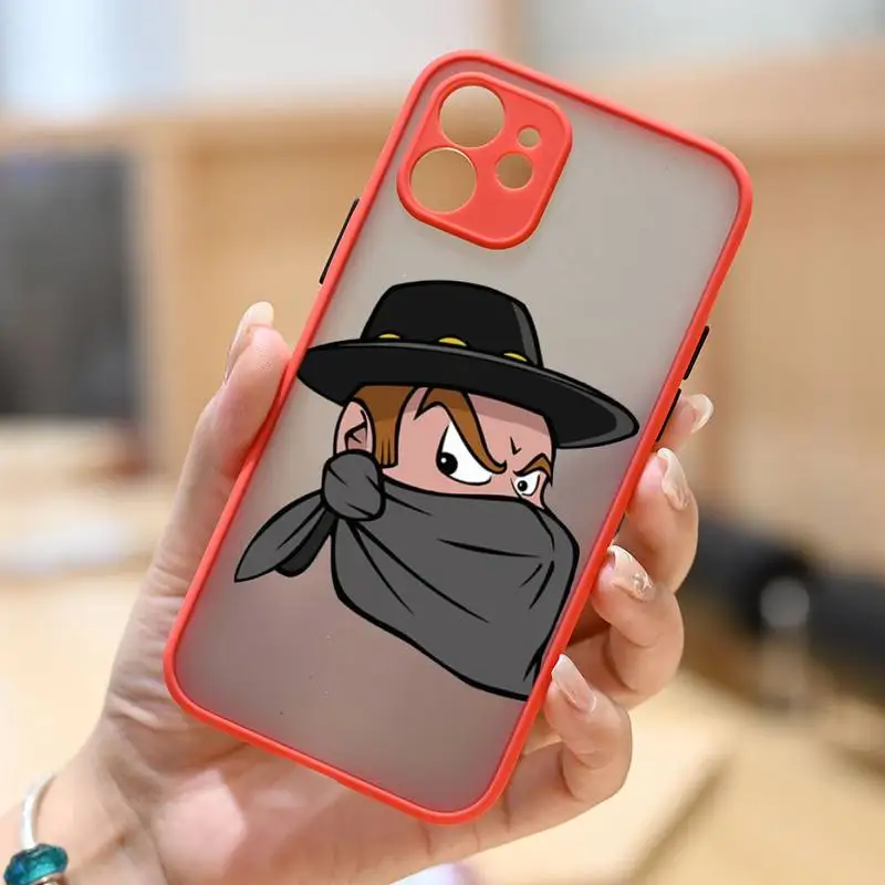 Anime High Rise Invasion Phone Case For iPhone 12 13 11 Pro XS MAX X 7 SE20 XR 8Plus Shockproof Clear Hard Cover Matte Fundas