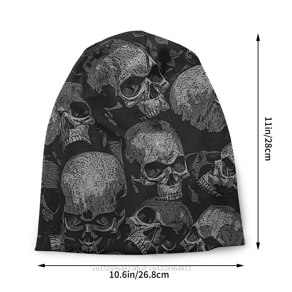 Skeleton Skullies Beanies Caps Totally Gothic Knitted Hat Winter Warm Bonnet Hats for Men Women