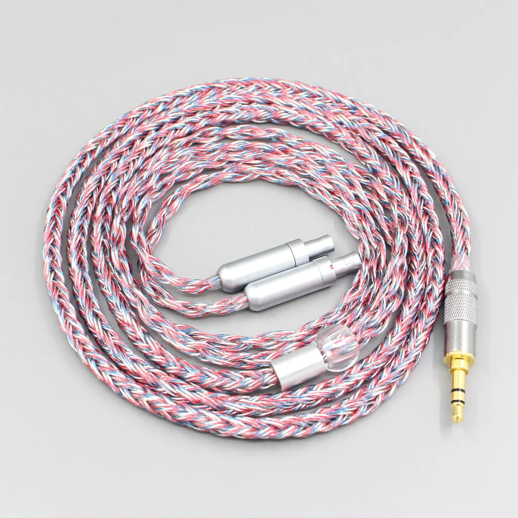 16 Core Silver OCC OFC Mixed Braided Cable For Sennheiser HD800 HD800s HD820s HD820 Dharma D1000 Earphone Headphone LN007573