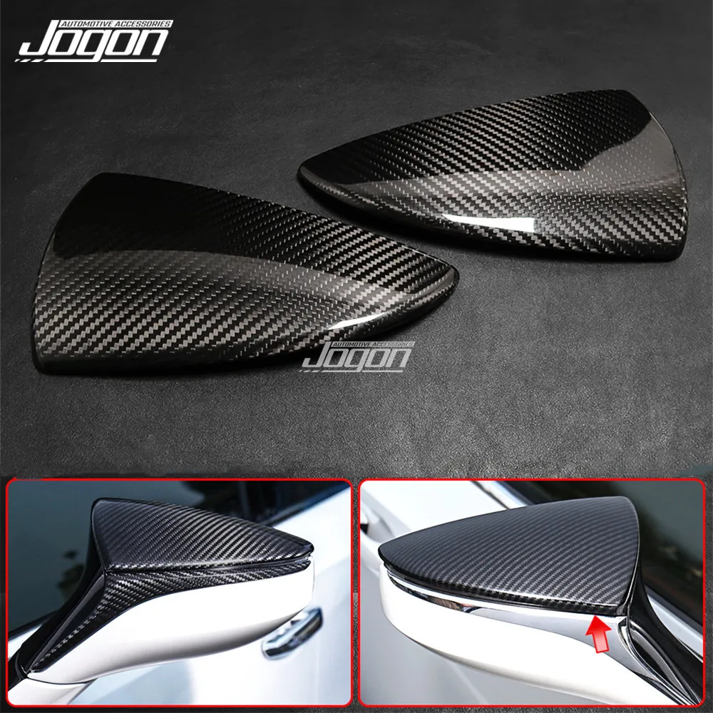 Real Carbon Fiber For Lexus ES ES250 ES300 LS RC LC UX 2020 2021 Car Side Rear View Rearview Mirror Cover Caps