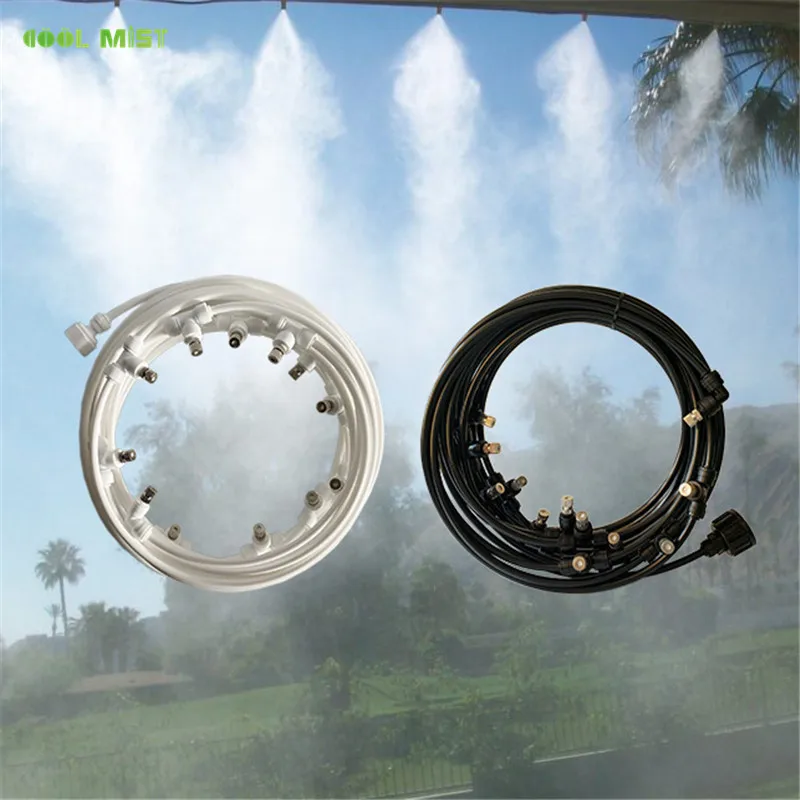 

H85 Quality Low Pressure 10M Atomizing Misting System Summer Sprinkler Slip Lock Nozzle Outdoor Garden Greenhouse Watering sets