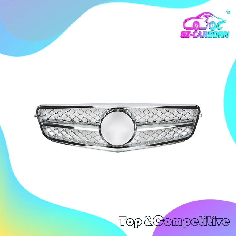 2006 07 08 09 10 11 12 2013 For Mercedes Benz C-Class W204 C180 C200 C300 C350 Grill SL Style Upper Front Racing Grille