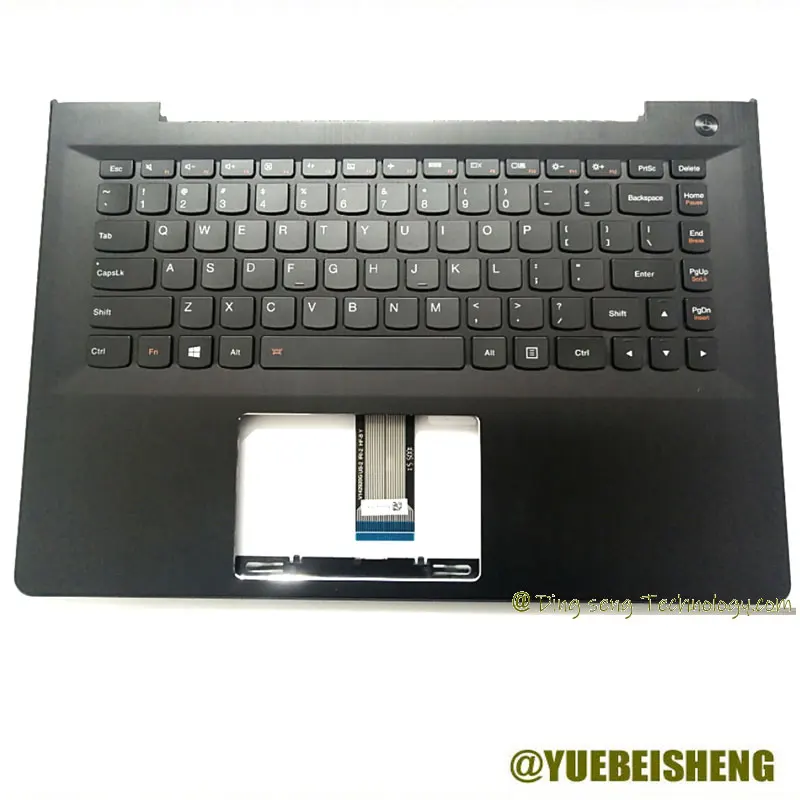 YUEBEISHENG                       New for Lenovo I2000 S41-70 500S 300S-14 US keyboard upper cover Backlight 5CB0J33245