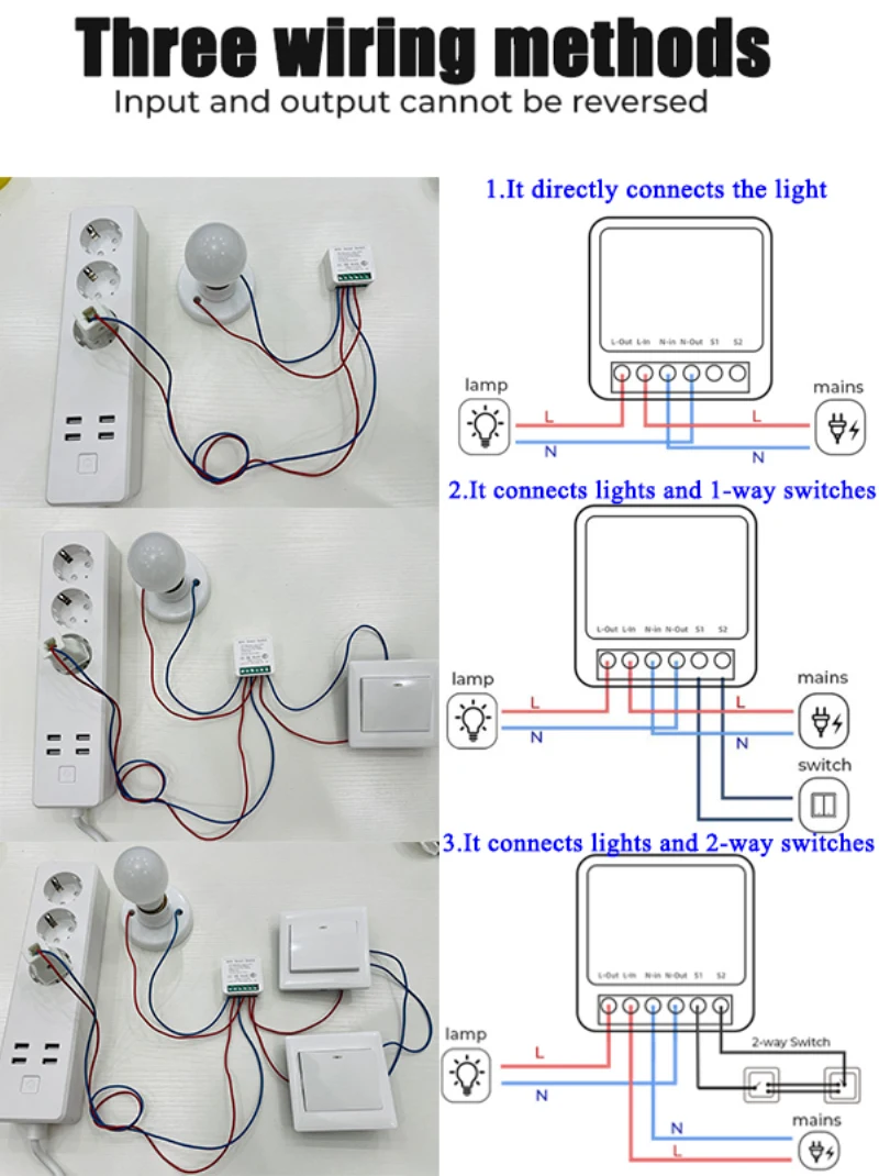 5 sztuk 16A /10A Mini Tuya WiFi przełącznik Led światła inteligentne życie moduł push obsługuje 2 Way APP przekaźnik czasowy Google Home Alexa