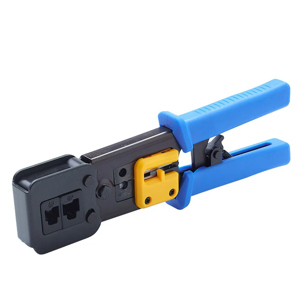 Crimper มือเครือข่ายเครื่องมือคีม RJ12 RJ45 Cat5 Cat6 8p8c Cable Stripper กดแหนบ Clamp คลิปหลายฟังก์ชั่น