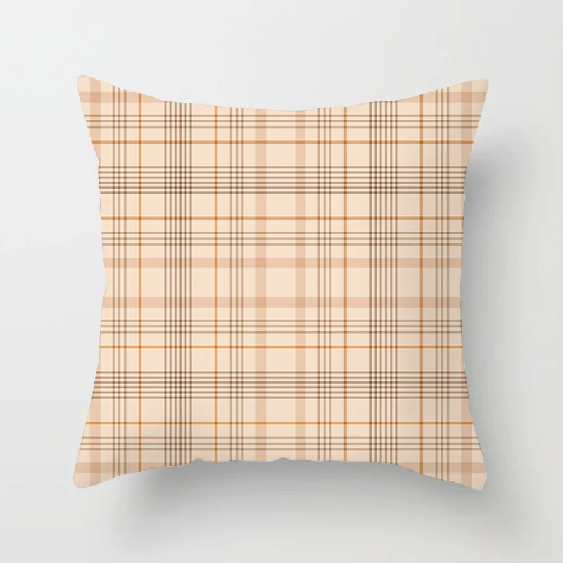 Scottish Red Plaids Pillow Cushion Cover Home Decor Geometric Pillowcase Hot Modern Nordic Fashion Christmas Sofa Throw Pillows