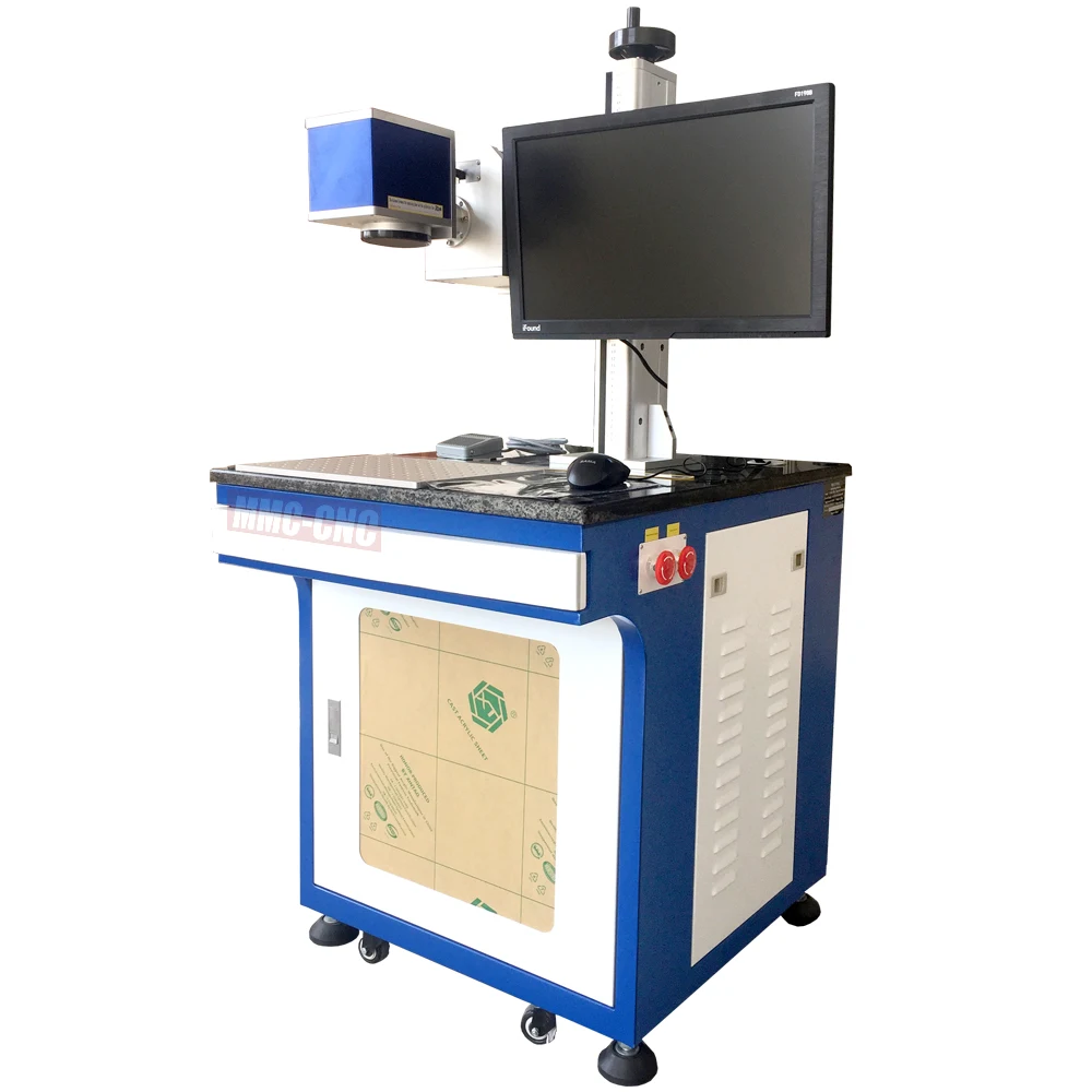 MMMC 50w Fiber Laser Marking Machine with Rotary Tools Have A Good Price Laser Marker Engraver All-in-one Laser Printer