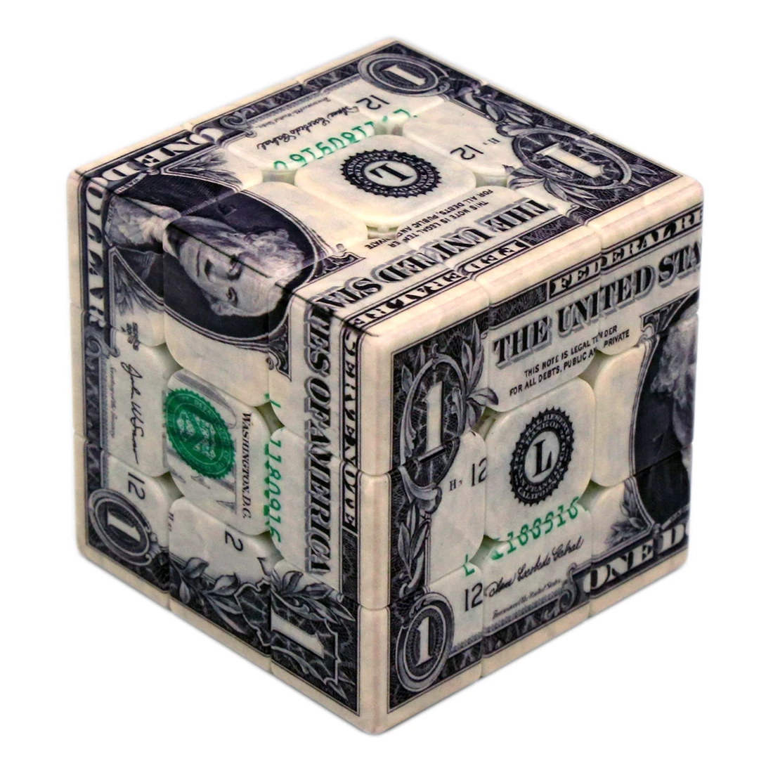 Afdrukken Dollar Patroon 3X3X3 Magic Cube Speed Cube Puzzel Speelgoed Voor Kinderen Brain Training Kids Verjaardag kerstcadeaus