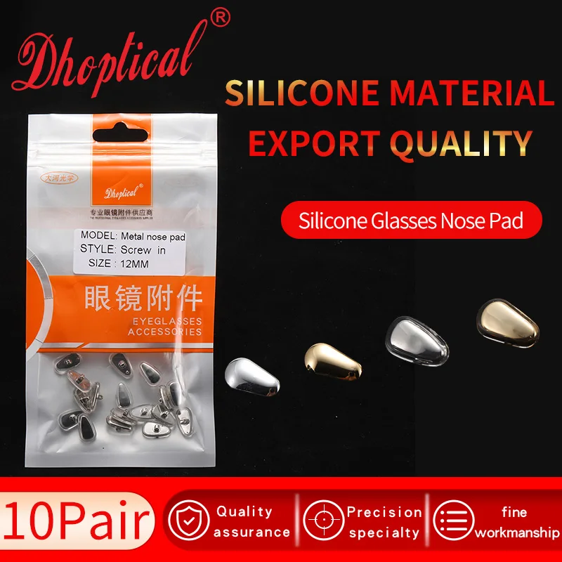 

metal nose pad Screw-in eyeglasses part 20pcs accessories by Dhoptical