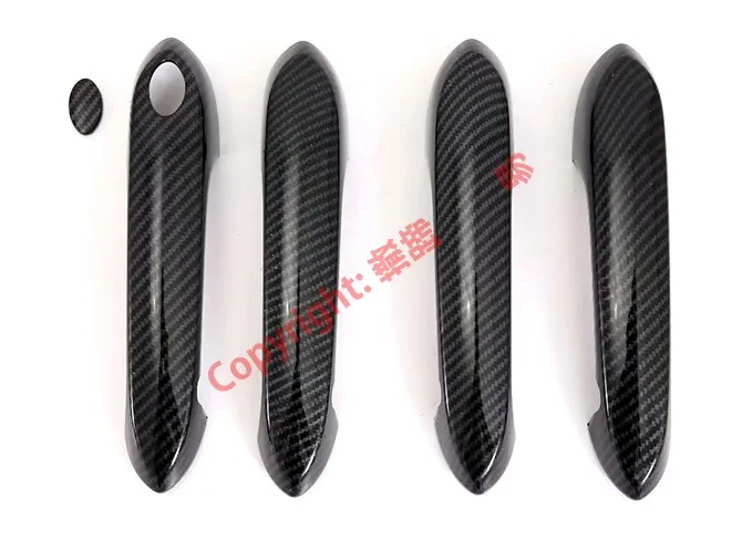 

Накладка на дверную ручку из углеродного волокна с умным отверстием для BMW X5 G05 2019 2020, автомобильные аксессуары, наклейки W4