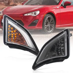 LED Corner Lamp For 2013-2016 Toyota GT86 Scion FR-S Front Bumper Amber Turn Signal White DRL Running Positon Light side marker