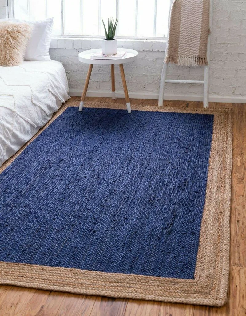 Jute Rug Braided Style Rug Runner Reversible Handmade Rustic Look Natural Rugs