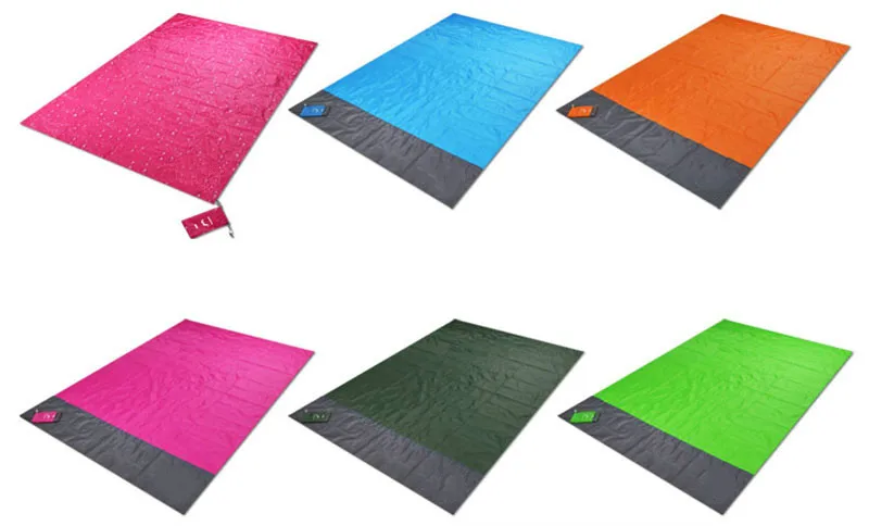 

Portable Pad Waterproof Beach Towel Blanket Pocket Towel Large Portable Pad Beach Camping Outdoor Towel Picnic Mat Towel