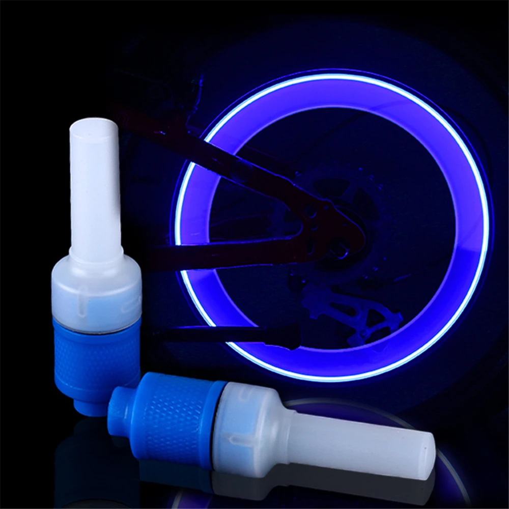 LED Bicycle Light Neon Bike Spoke Light Waterproof Motorcycle Car Wheel Spoke Light Tire Valve Dust Cap Lamp Cycling Accessories