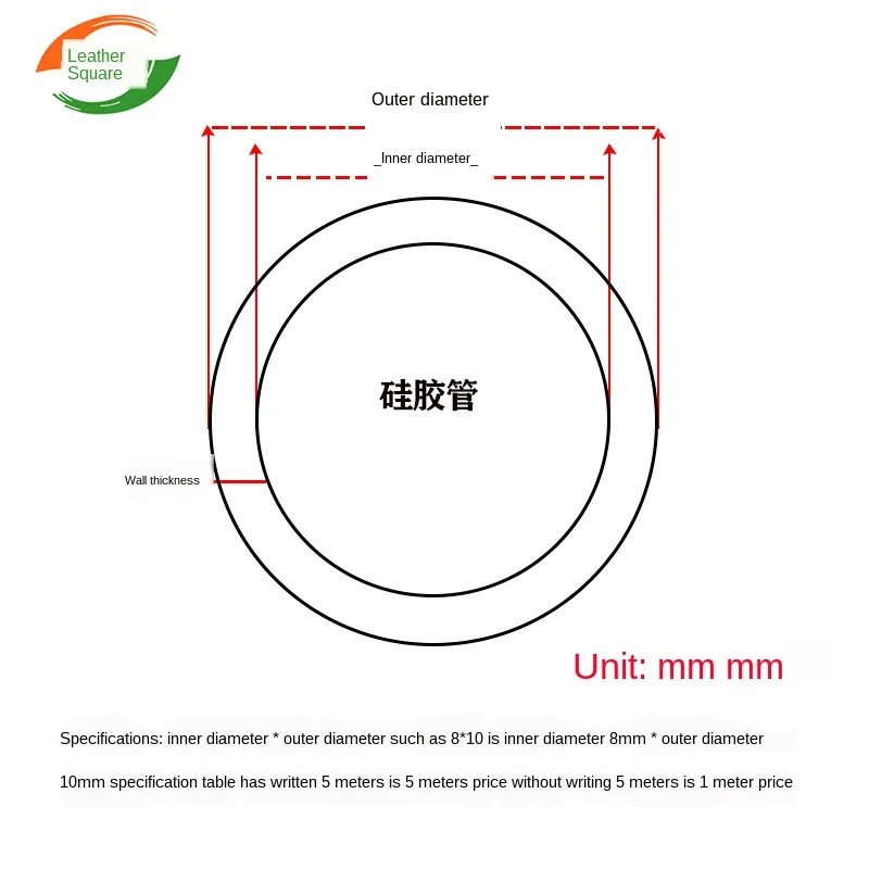 4mm x 6mm Food Grade Silikon Rohr Schlauch transluzenten Rohr