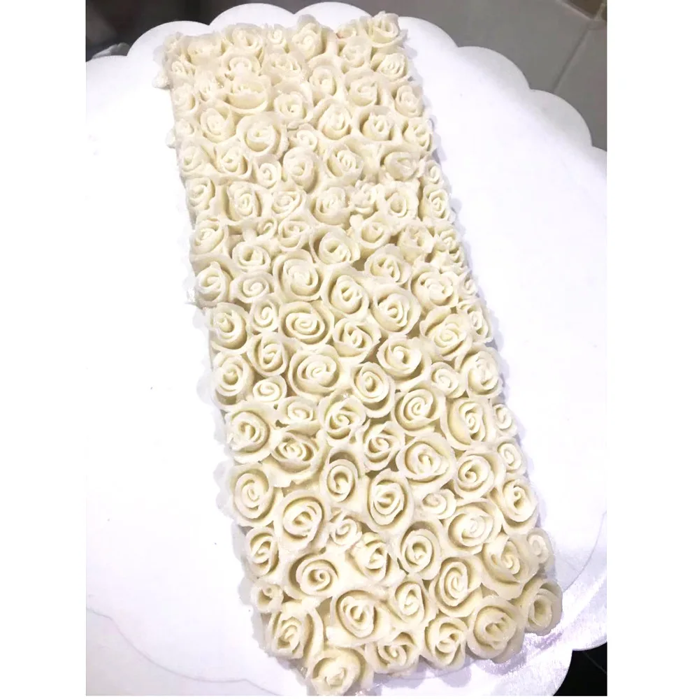 New 3D Rose Bride Wedding Dress Fondant Cake Silicone Mold Wedding Decoration Cake Decorating Tools DIY Cake Baking Tools K421