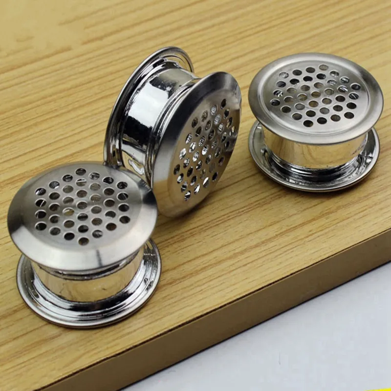 10set Stainless steel double-sided adjustment vent cover furniture Air Vent Louver ventilator grille cover for Shoe cabinet