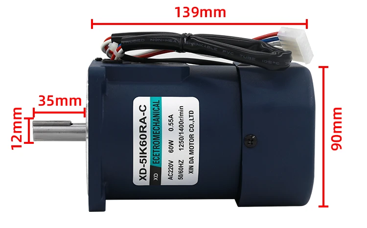 Imagem -03 - Motor de Alta Velocidade com Eixo Óptico Micro Pequeno 220v 60w ca Regulador de Velocidade 1400 Rpm 2800 Rpm